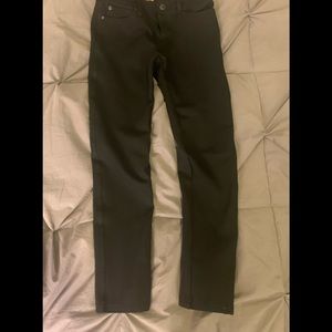 Girls size 12 soft black jean pants by 7 for all mankind. Excellent condition!